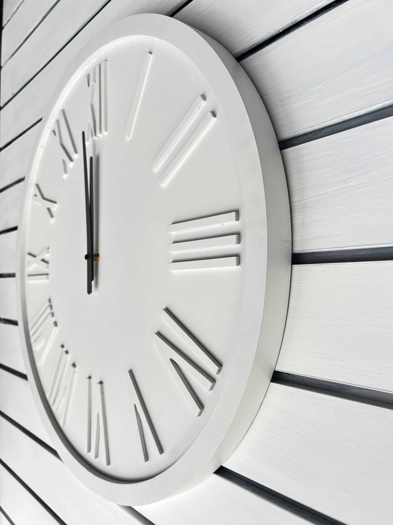 Whisper Clock - White 60cm image 2